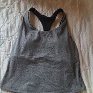 Old Navy Gray Tank Top With Built In Bra MED